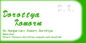 dorottya komorn business card